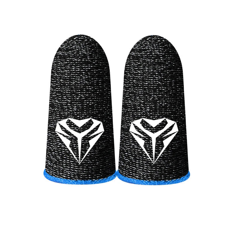 1 Pair Gaming Finger Sleeve PUBG Breathable Sweatproof Fingertip Zpaxo Blue