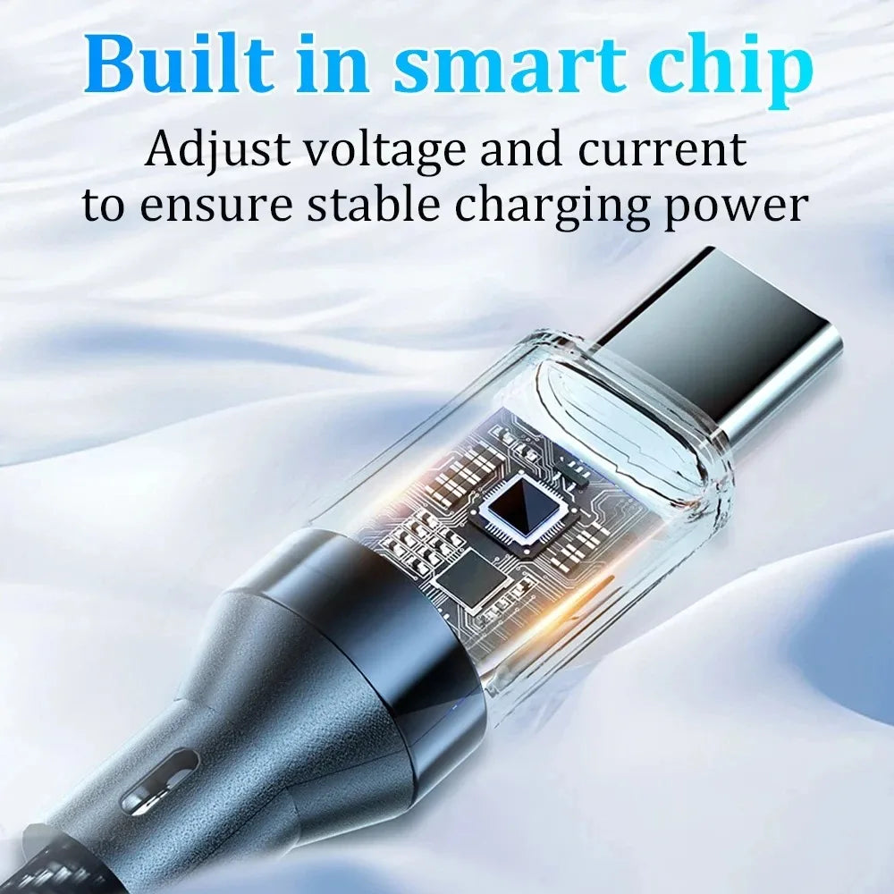 120W USB-C to USB-C Fast Charging Cable with Digital Display USB-C Charging Cable Zpaxo