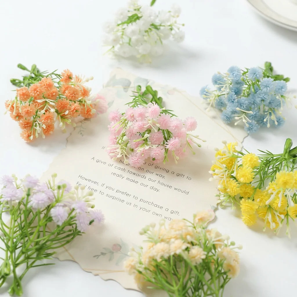 Artificial Gypsophila Baby's Breath Flowers 8cm – 12 Colors