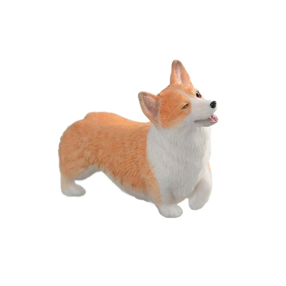 Auto Decoration Dog Doll Children's Resin Figures Mini Animal Car Zpaxo yellow 8