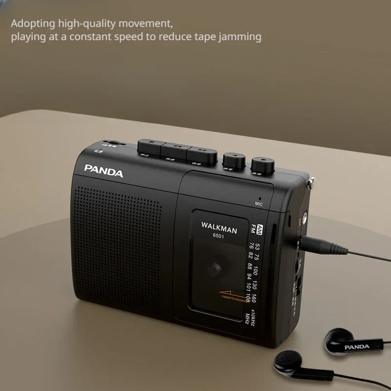 Portable Tape AM FM Radio Retro Cassette Music Player Walkman Zpaxo