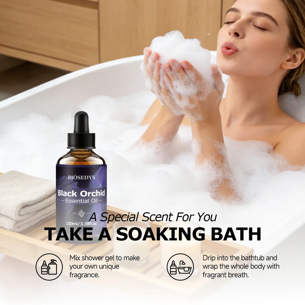 Black Orchid ESSENTIAL OIL Moisturizing Nourishing Massage Suitable Zpaxo