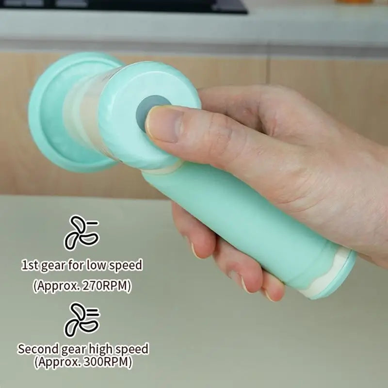 Electric Scrub Brush Rechargeable Bathroom Scrubber Handheld Automatic Cup Washing Brush For Pots Window Living Room Sink Zpaxo