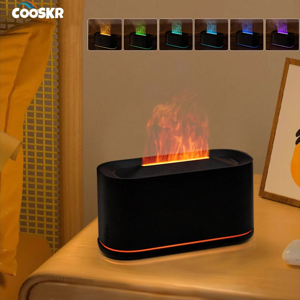 Air Aroma Humidifier USB Desktop Flame Home Mini Fragrance Essential