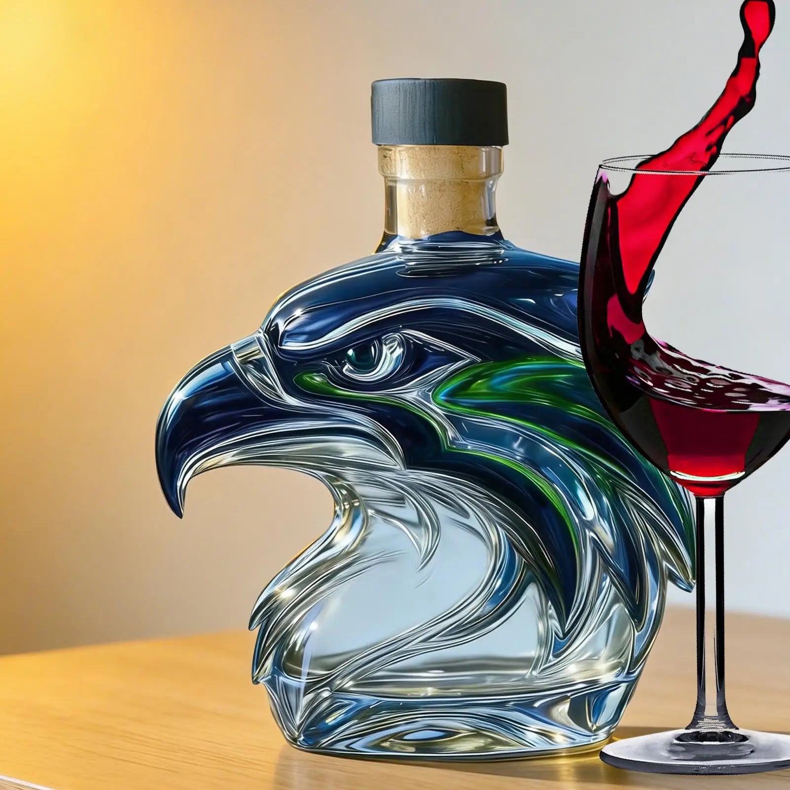 Wine Decanter Aesthetic Eagle Desk Decor Funny Glass Bottle Home