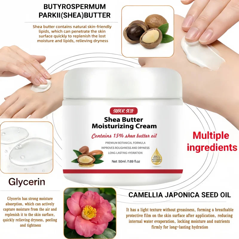 48H Deep Hydrating Body Lotion Ceramide Shea Butter Hyaluronic Acid Daily Travel Use Valentine Gift Smooth Skin Care Zpaxo