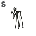 1 Classic Elegant Black Deer Statue Letters Christmas Tree Topper
