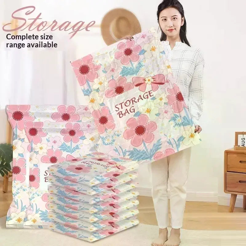 For Comforters And Blankets, Sealer Clothes Travel Packing Organizer Vacuum Storage Bag Space Saver Bags Compression Zpaxo