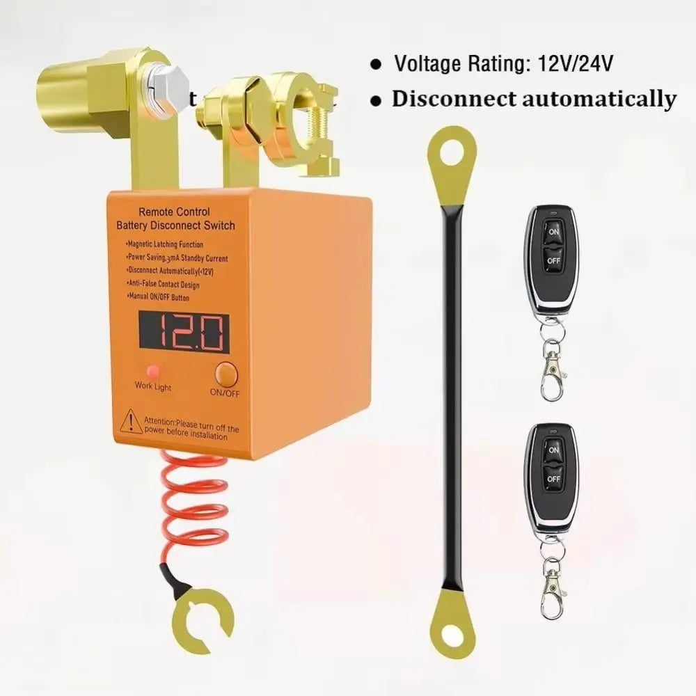 12 V 240 Remote Control Battery Disconnect Switch LED Display Zpaxo