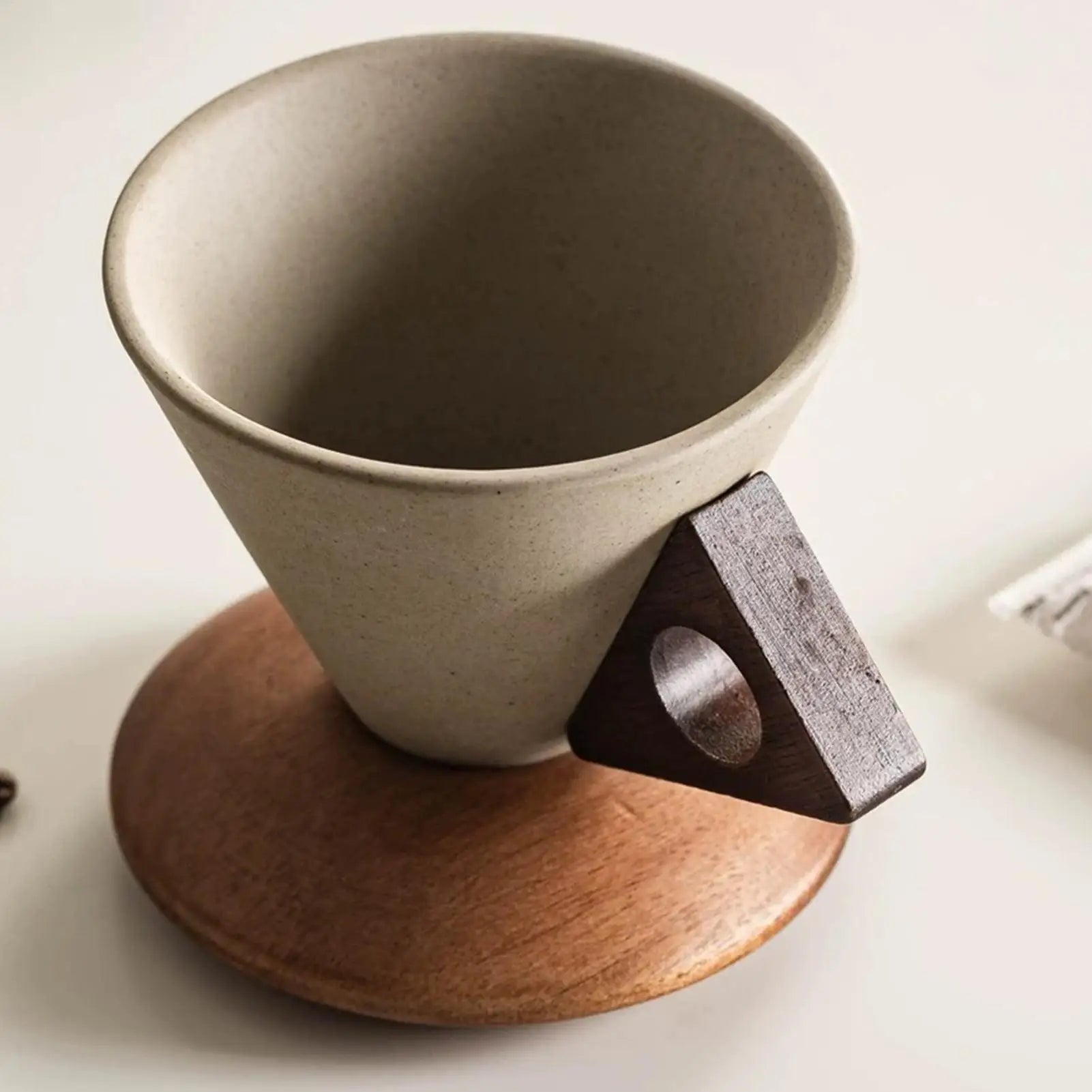 Cup for Coffee Ceramic Tapered Ergonomic Drinking Mug Home Coffee Cup for Family Home Indoor Office Travel Outdoor Birthdays Tea Zpaxo