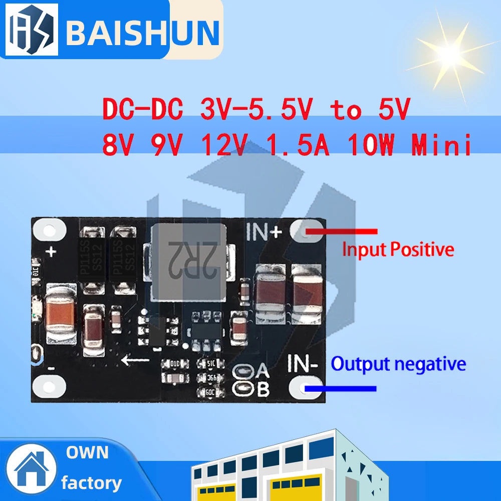 10W 1 5A Mini DC-DC Boost Converter Lithium Battery Charger 3V 5 5V Zpaxo