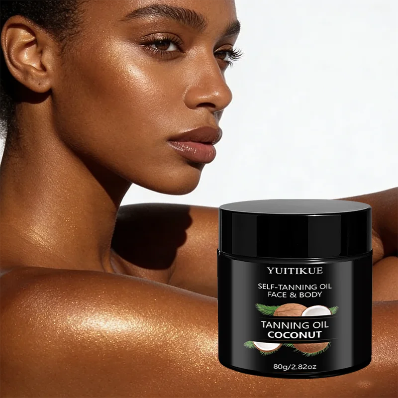 YUITIKUE Coconut Self-Tanning Oil – Natural Glow Face & Body 80g Self-Tanning Oil Zpaxo Default Title