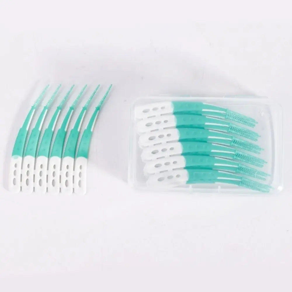 60Pcs New Silicone Interdental Brush 60Pcs Soft Bristle Tooth Cleaning Brush Inter-Dental Deep Cleaning Toothpicks Oral Cavity Zpaxo