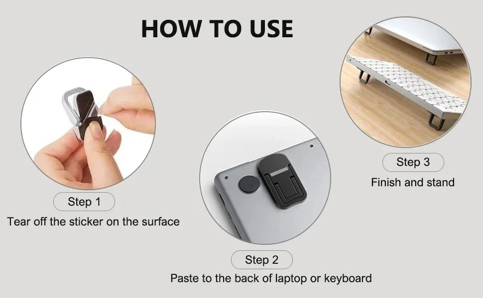 Mini Portable Legs Laptop Stand Holder For Macbook Huawei Samsung Xiaomi Dell ASUS HP Toshiba Notebook Support Keyboard Holder Zpaxo