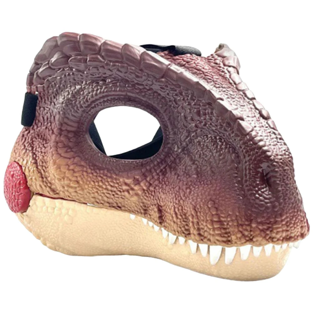 Dinosaur Head Face Mask Scream 3D Lifelike Headwear Halloween