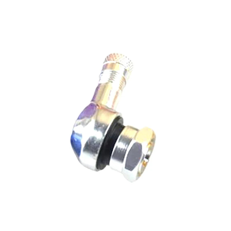 Aluminum Alloy Valve Motorcycle Rim 90 Degree Angle Wheel Tire Zpaxo Silver