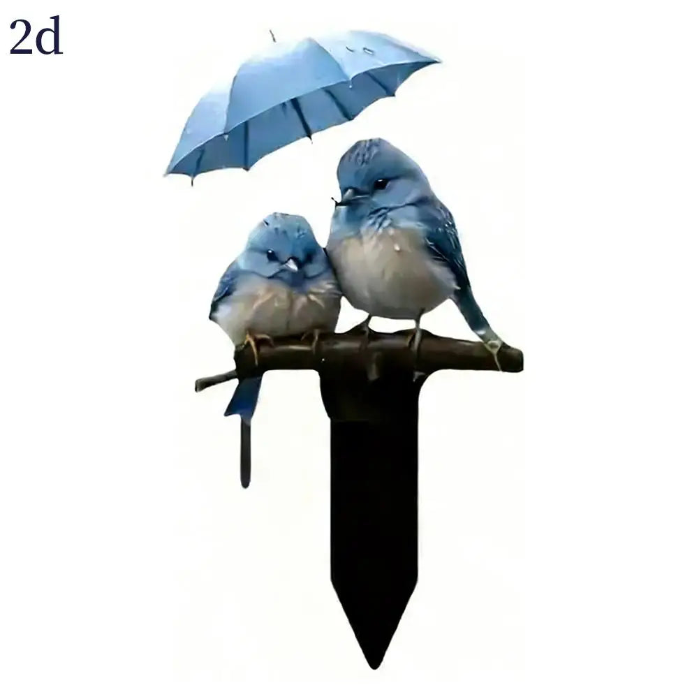 2D Acrylic Duck Garden Stake – Waterproof Bird Ornament Garden Stake Ornament Zpaxo B