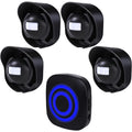 Wireless Motion Sensor Chime, Security Sensor, Wireless Door Chime, Call Bell, Notification Bell, Ping Pong, Security Prevention Zpaxo 4 sensor 1 receiver EU