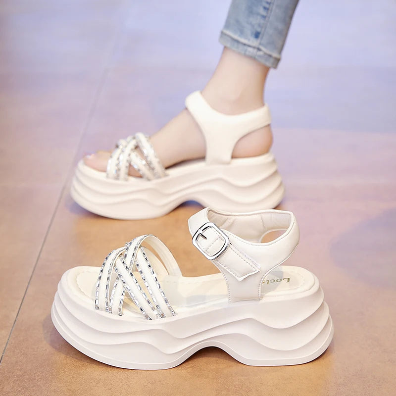 Women's Thick-soled Sandals Summer 2025 Arrival Fashionable All-match