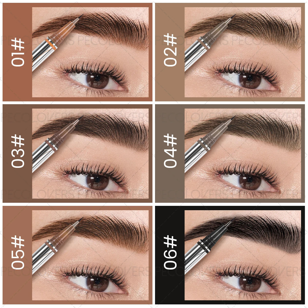 1PC Ultra-fine Waterproof Eyebrow Pencil - Stain-proof, Natural Eyebrow Shaping, Multi-purpose Eyeliner, Silky, Christmas Gift Zpaxo