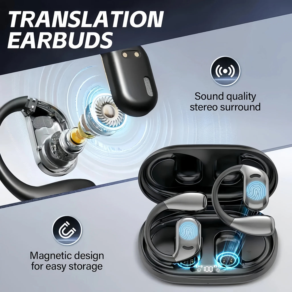 Translation Earbuds Real Time AI 144 Language Translator Audifonos