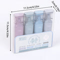 4Pcs Glitter Highlighter Pens Nebula Color Highlighters for Highlighting Students School Office Art Supplies Zpaxo 4Pcs Set