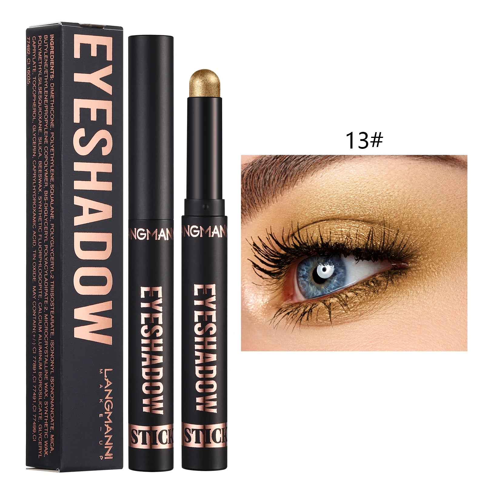 Eyeshadow stick waterproof and not easy to smudge eyeshadow discoloration Zpaxo 13
