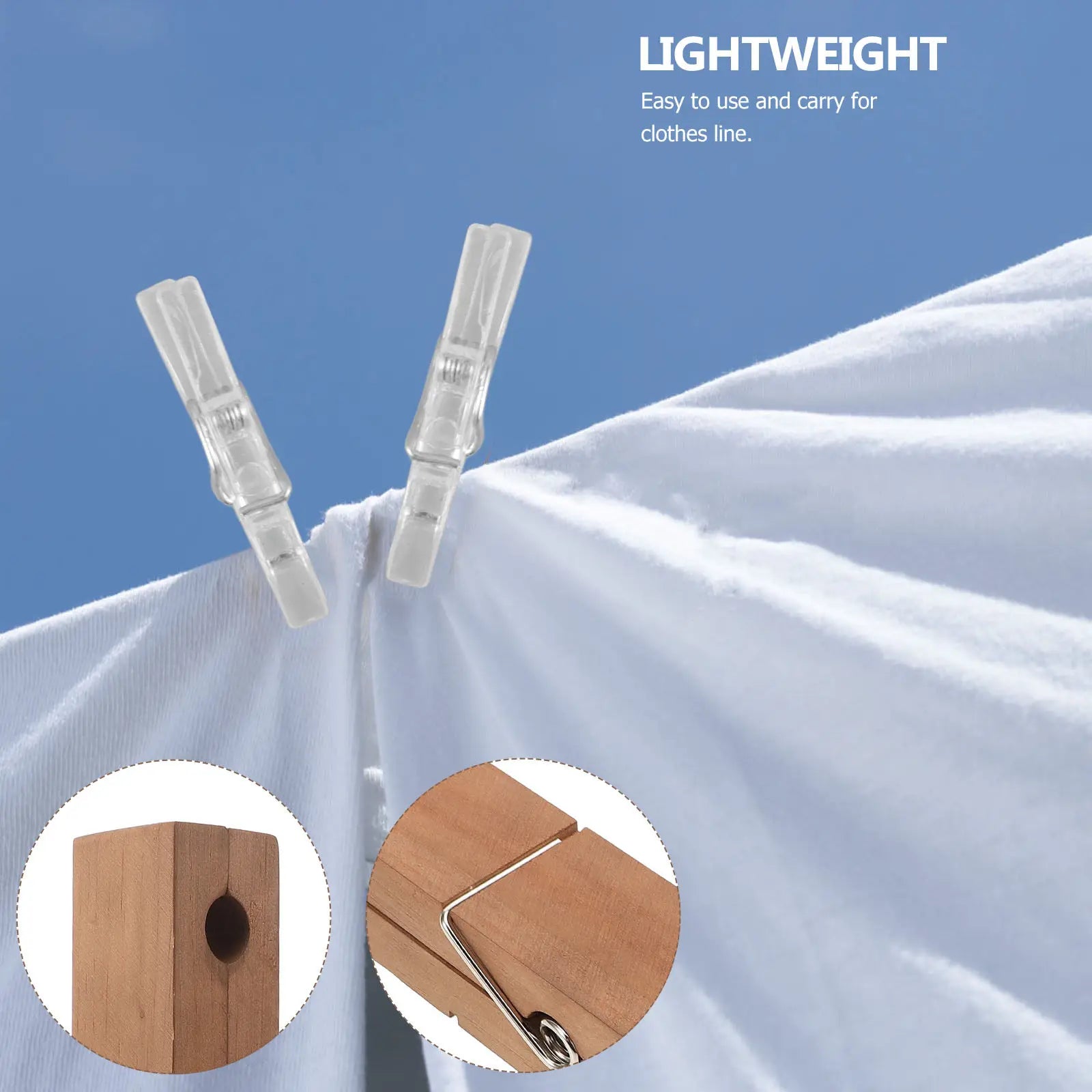 Spring Hanging Clips Plastic Mini Clothespins Transparent 2 5X0 3X1Cm