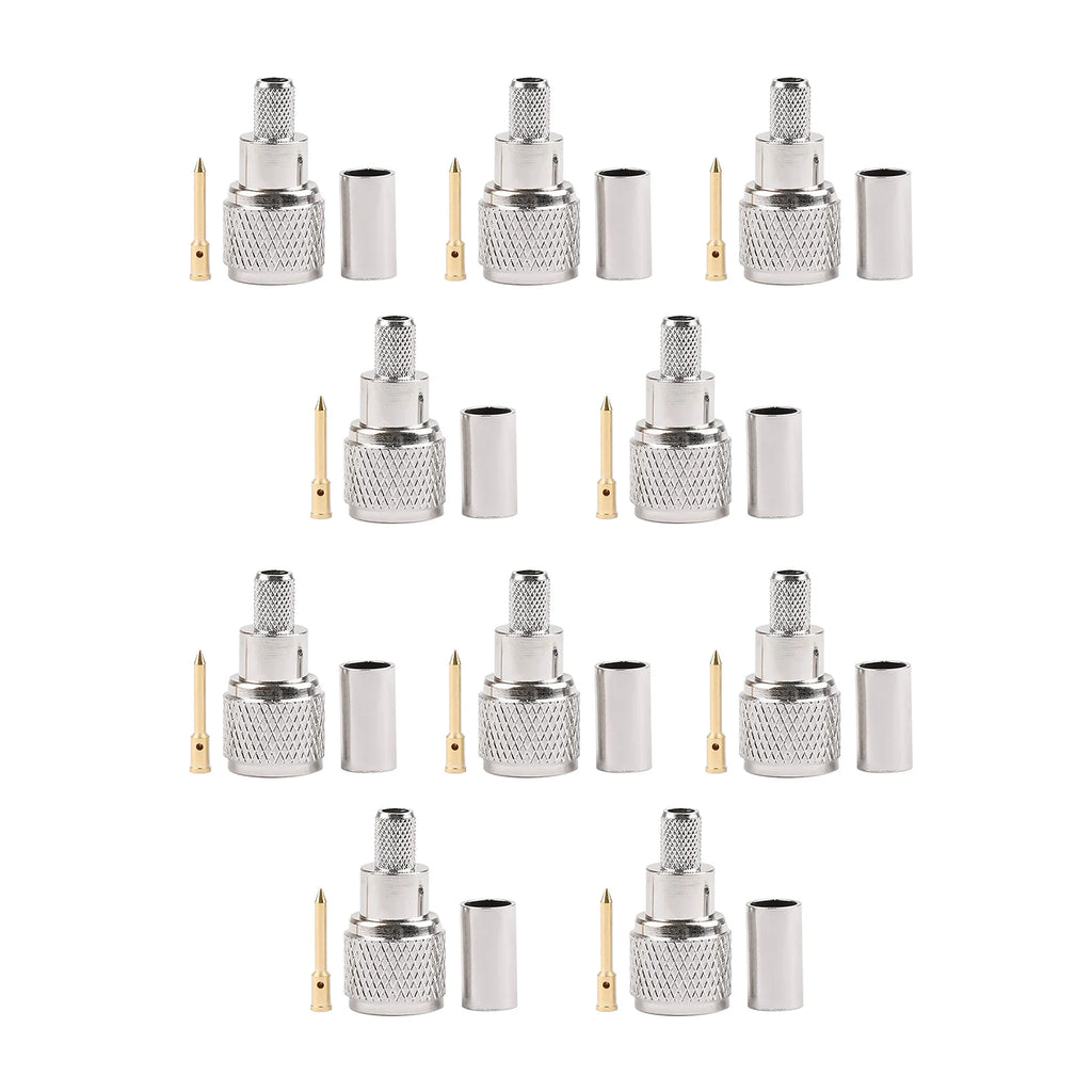 Mini-UHF Male Crimps Connector Antenna Adapter 50 Ohm Motorola Radio