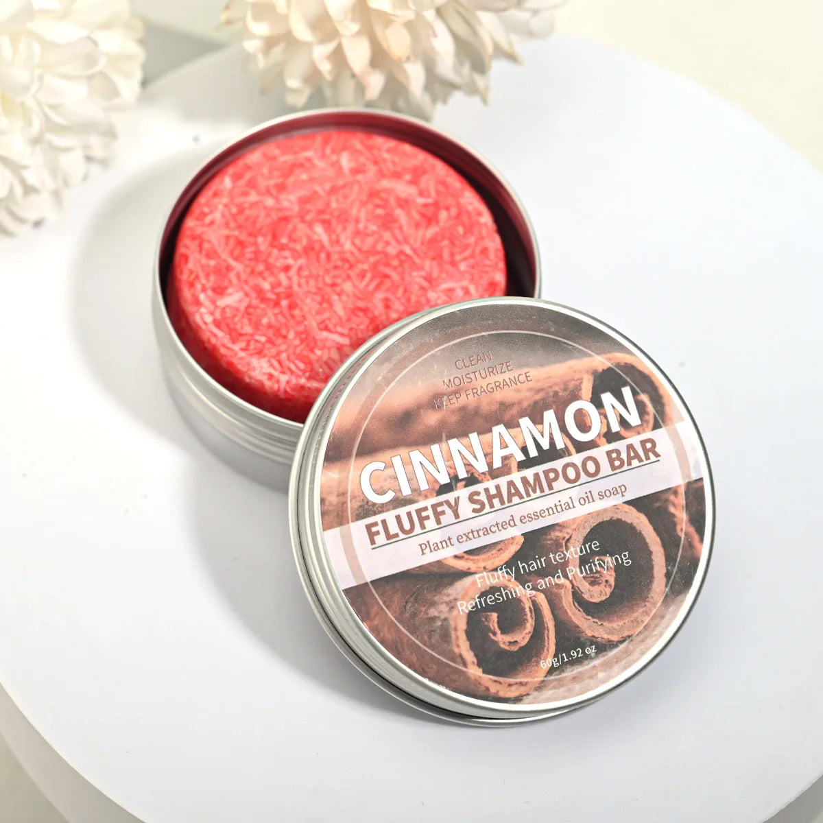 Cinnamon Essential Oil Shampoo Bar – Natural Deep Clean Solid Shampoo Bar Zpaxo