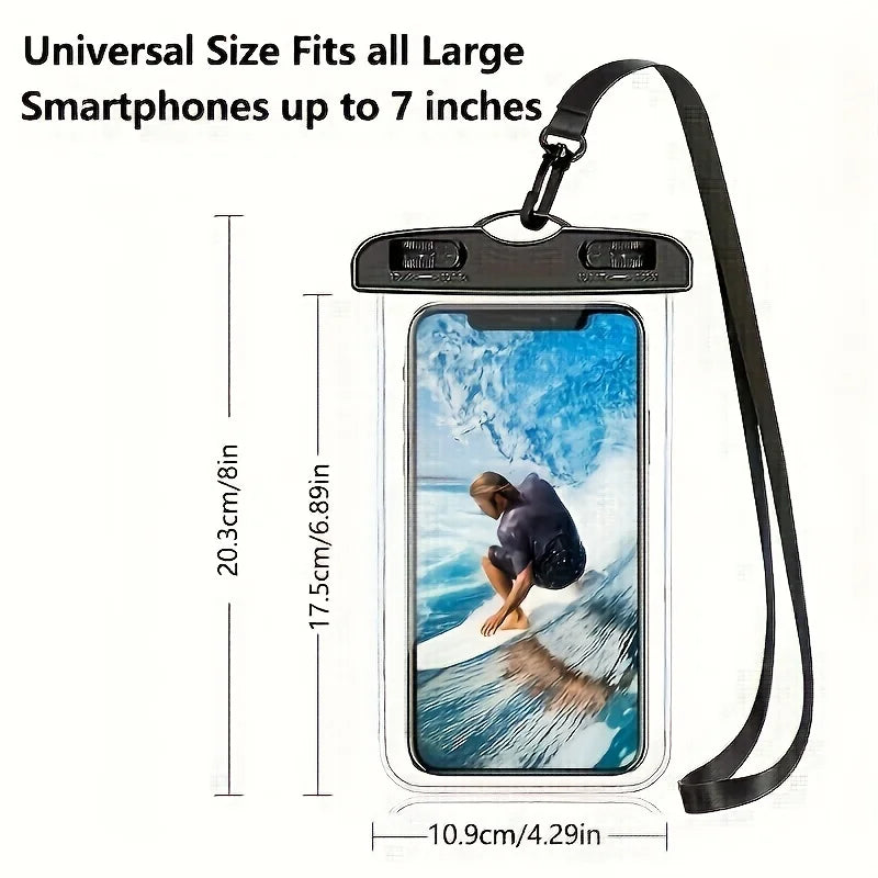 Beach Travel Phone Dry Bag Waterproof&sandproof Silicone Seal