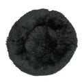 Round Pet Bed Soft Long Plush Winter Warm Sleeping Nest Large Medium