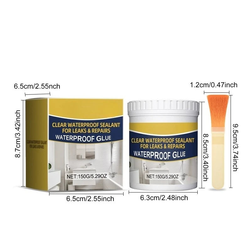 Clear Waterproof Sealant Coating – Transparent Repair Kit