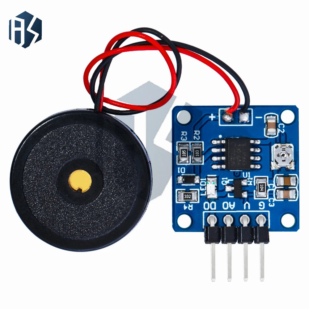 Piezoelectric Vibration Sensor Module 5V DC Digital TTL Output Zpaxo