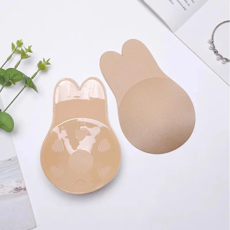 Silicone Adhesive Lift Bra & Nipple Covers – Invisible Reusable