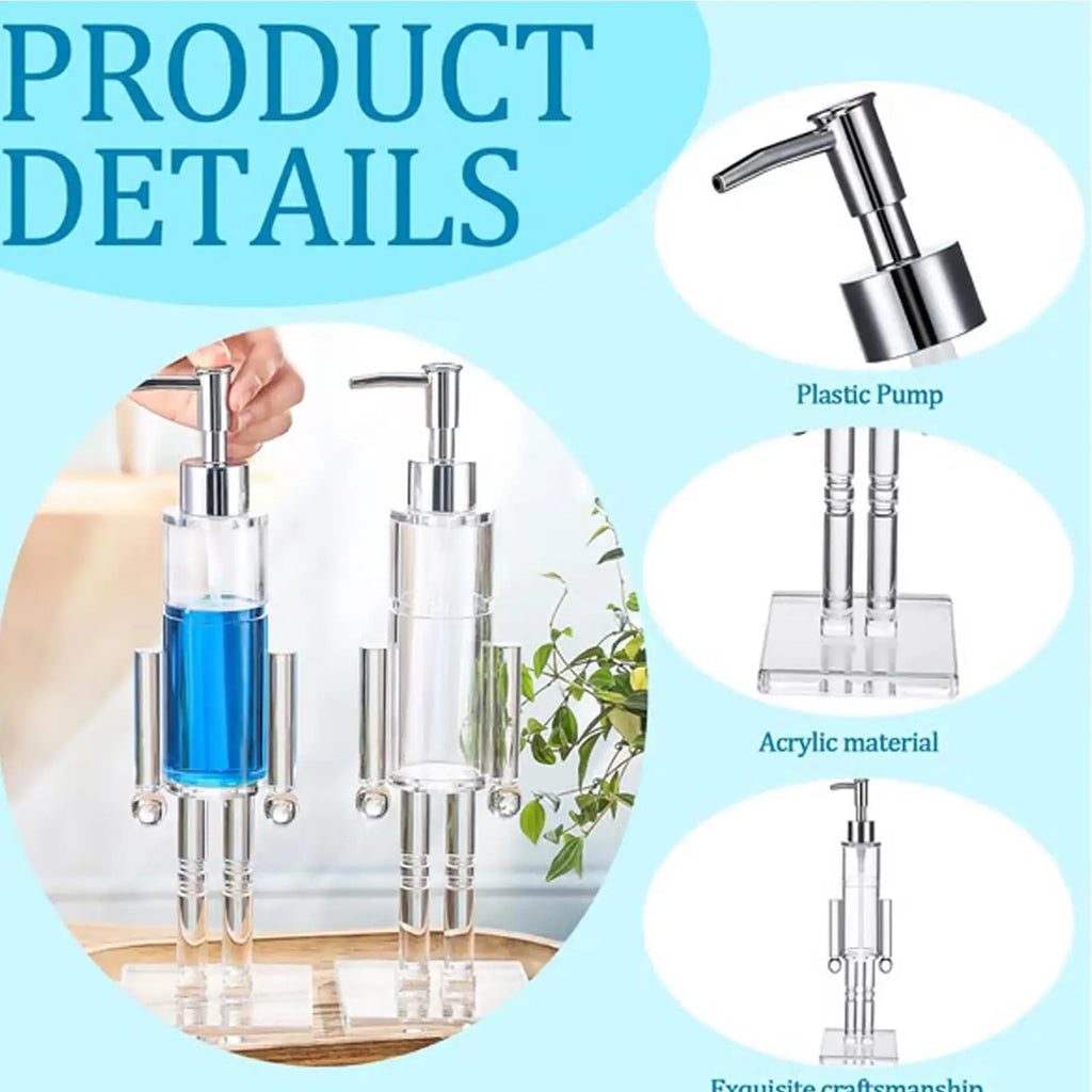 Nutcracker Soap Dispenser Refillable Shampoo Pump Christmas Hand