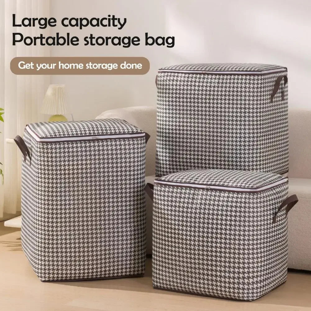 Storage Pouch Durable Zippered Storage Bags with Reinforced Moisture-proof drawers for clothes folding bag hangingbig bags Zpaxo