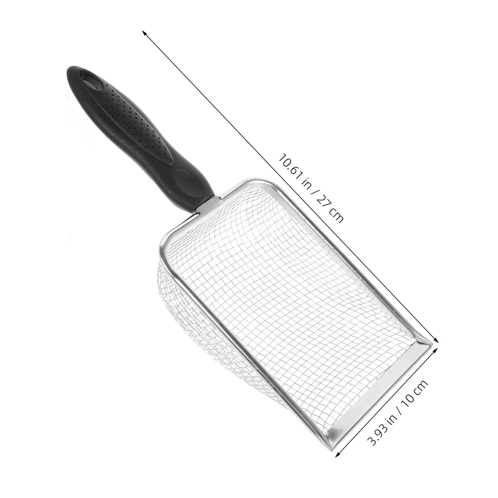 Stainless Steel Reptile Sand Shovel Lizards Snakes Filtering Mesh