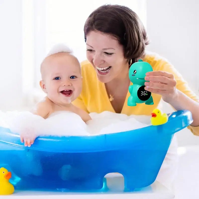 Bath Tub Temp Gauge Dinosaur Waterproof Digital Water Gauge Three-Color Temperature Display Temperature Monitoring Water Toy For Zpaxo