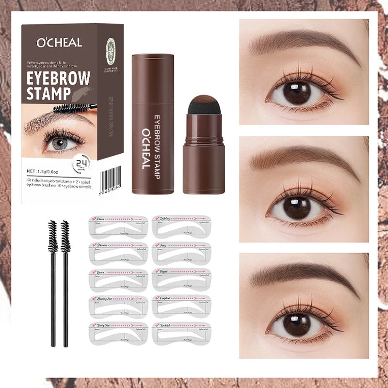 Eyebrow Powder Seal Easy Waterproof Sweat Proof Multiple Shape Zpaxo
