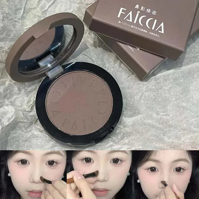 Facial Contouring Powder Palette Matte Cement Brown Nose Shadow