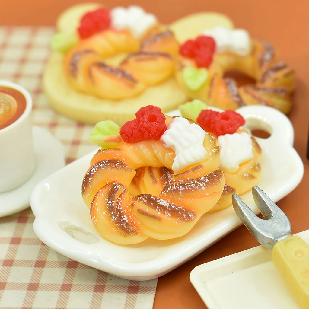 12 Pcs Cute Cake Dessert Resin Jewelry Set, suitable for phone cases, jewelry and watch accessories, perfect choice Zpaxo