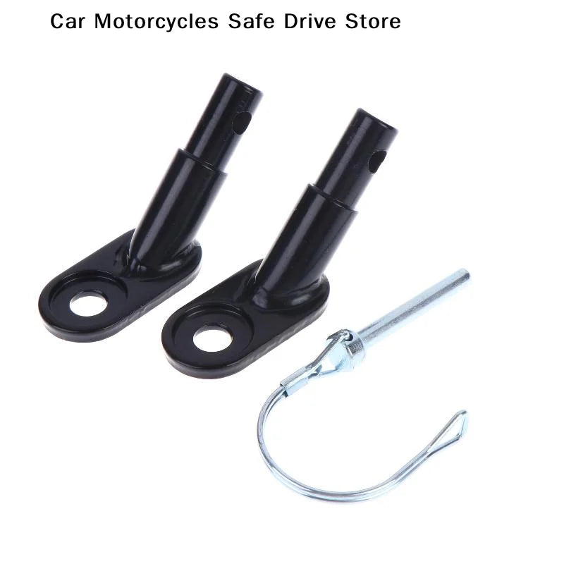 Bicycle Rear Racks Steel Trailer Hitch Mount Adapter Replacement Axle