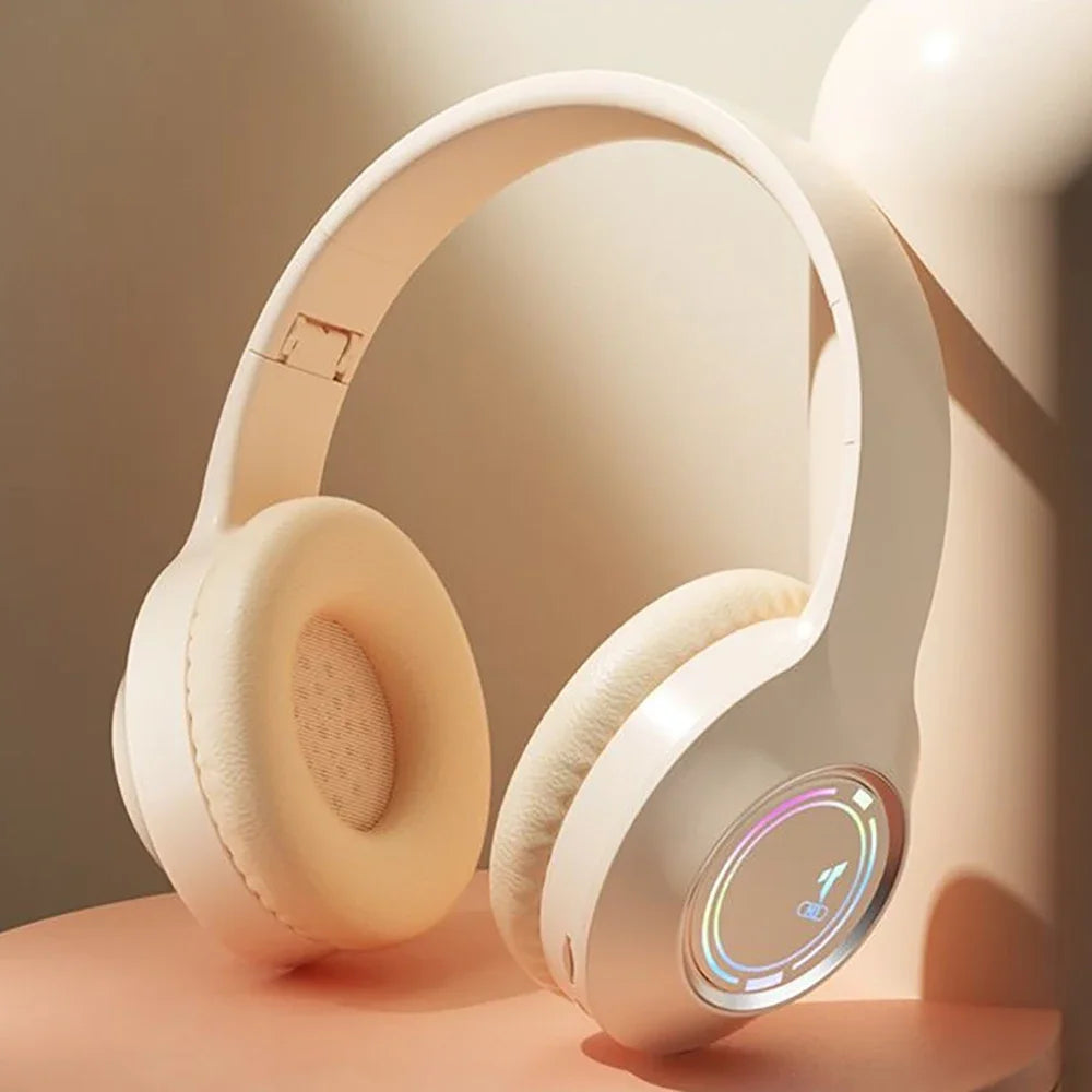 KEBIDUMEI RGB Gaming Headsets Bluetooth 5 3 Headphones Hifi Stereo