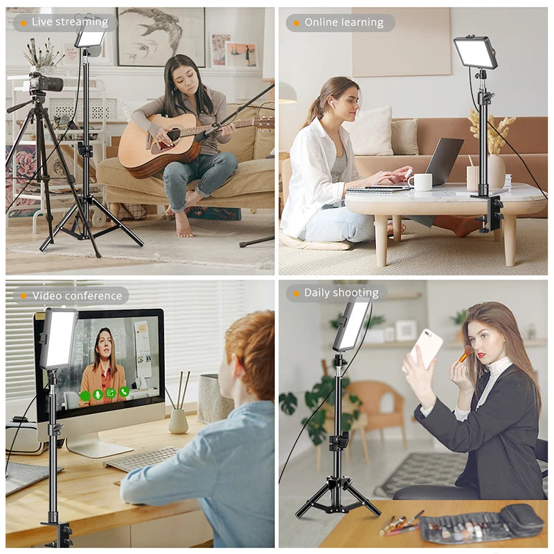 Professional Video Photography LED Light Selfie Dimmable Fill Photo