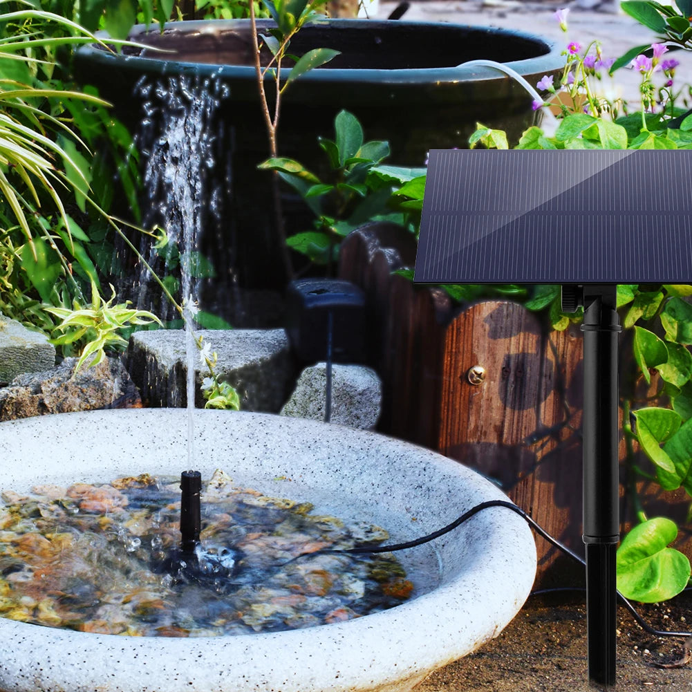 5W 5V Solar Fountain Garden Decoration Outdoor Stake H Power Panel