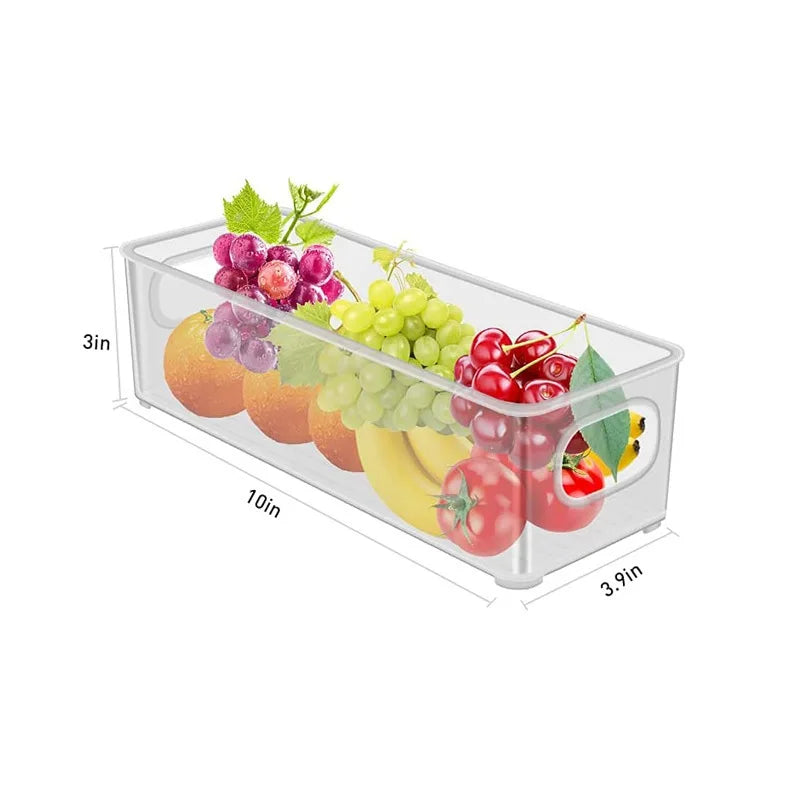 Kitchen Refrigerator Storage Box Transparent Vegetable Fruit Desktop