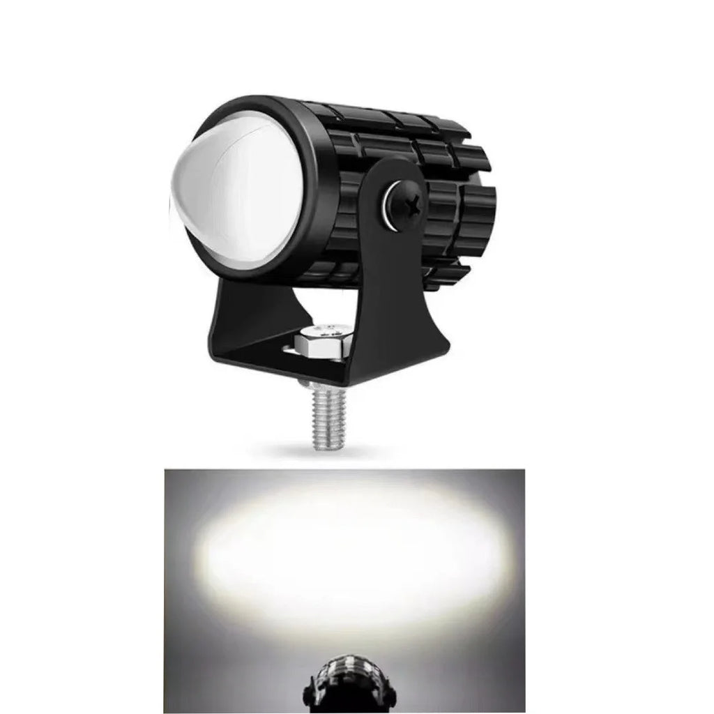 Dual Color LED Motorcycle Spotlights – 12V Mini Driving Lights