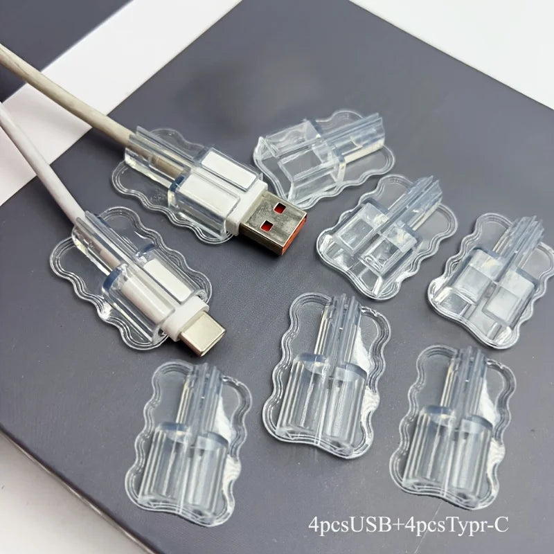 Cables Cover Anti-break Transparent Protective Phones-device Charging