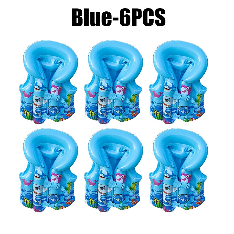 Infant Kids Inflatable Swimsuit Arm Rings Thickened Buoyancy Aid Vest